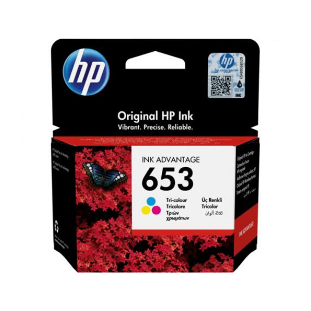 HP 653 Tri-Colour Inkjet Cartridge