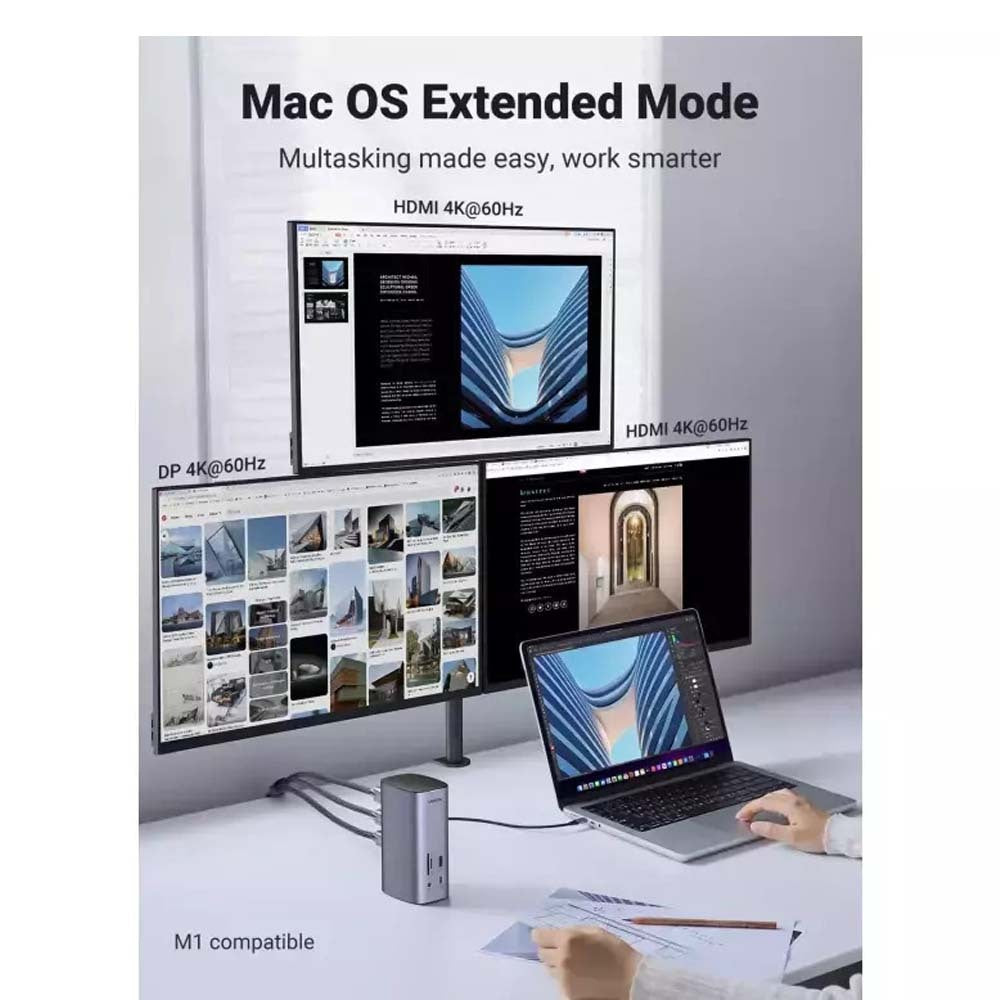 Station d'accueil multifonction UGREEN Concentrateur USB-C