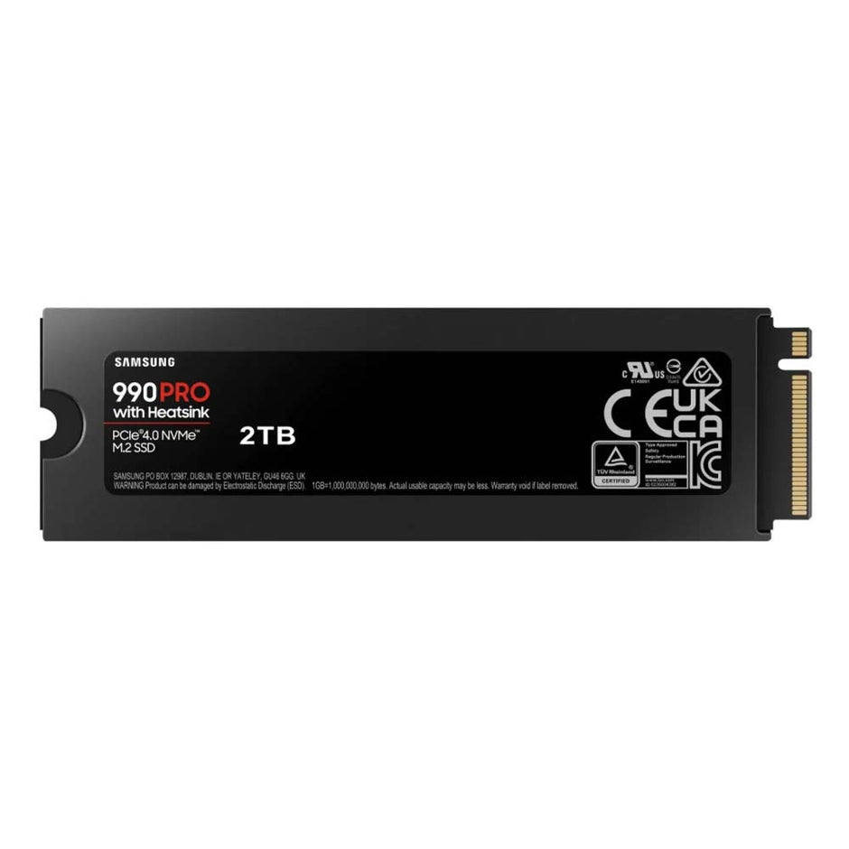 Samsung 990 Pro 2TB NVMe PCIe Gen4 M.2 SSD with Heatsink
