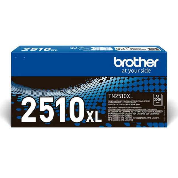 Brother TN-2510XL High Yield Black Toner Cartridge 3000 Pages