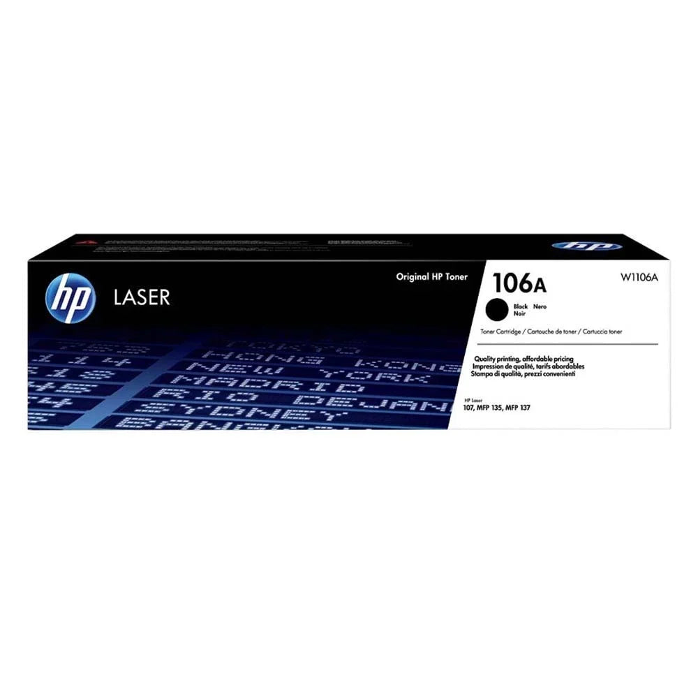 HP 106A Black Original LaserJet Toner Cartridge 1000 Pages