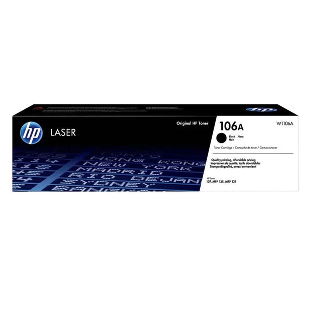 HP 106A Black Original LaserJet Toner Cartridge 1000 Pages