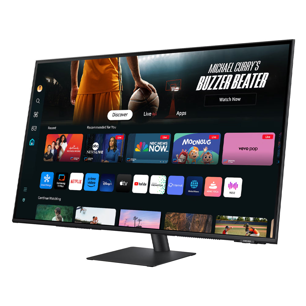 Moniteur intelligent Samsung 4K de 43 po M7 avec fonctions de diffusion en continu et de télévision intelligente