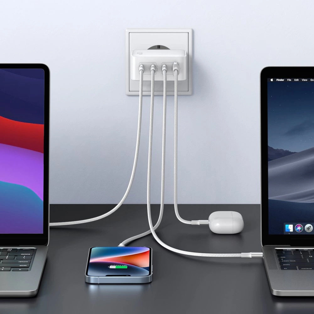 Chargeur GaN UGREEN Nexode 100W 3x USB-C USB-A Blanc