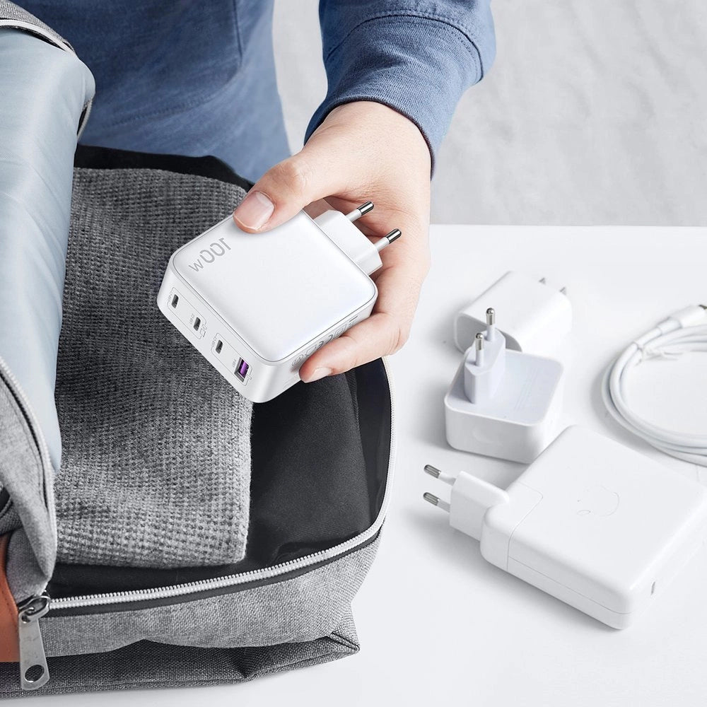 UGREEN Nexode 100W GaN Charger 3x USB-C USB-A White