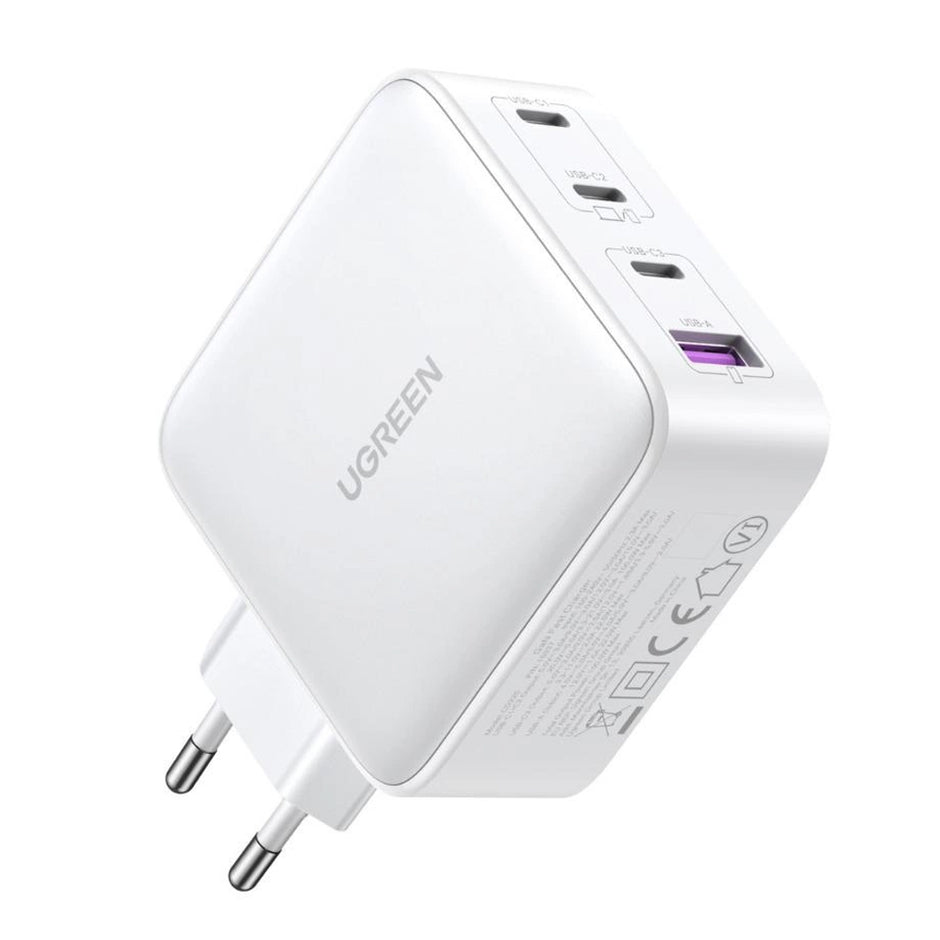 Chargeur GaN UGREEN Nexode 100W 3x USB-C USB-A Blanc