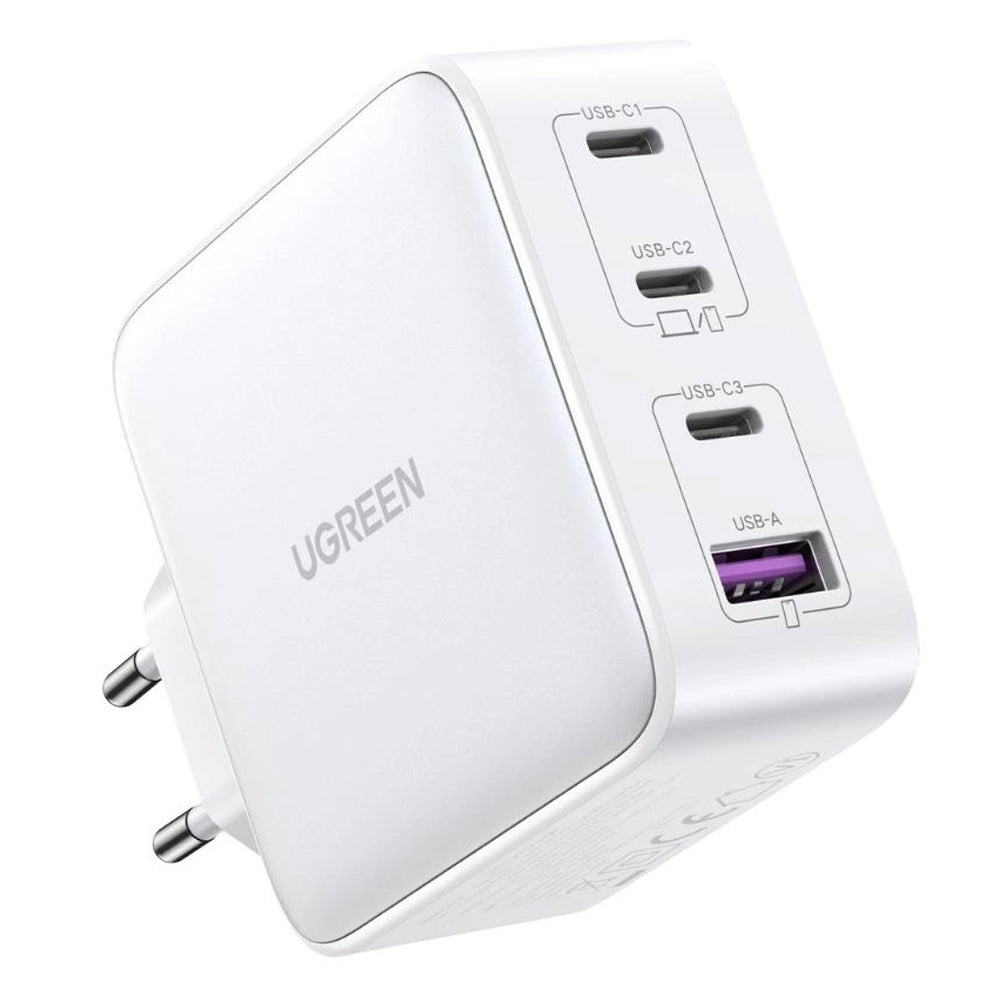 UGREEN Nexode 100W GaN Charger 3x USB-C USB-A White
