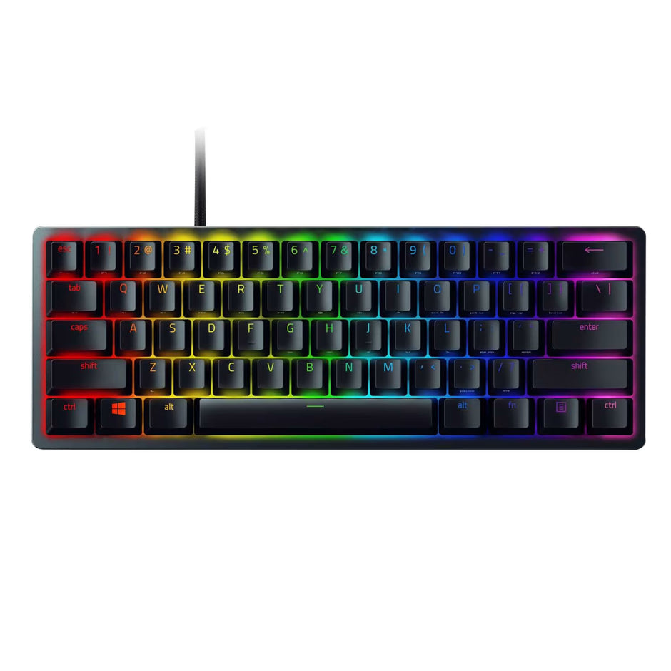 Clavier gaming opto-mécanique 60 % Razer Huntsman Mini, commutateurs violets, disposition US