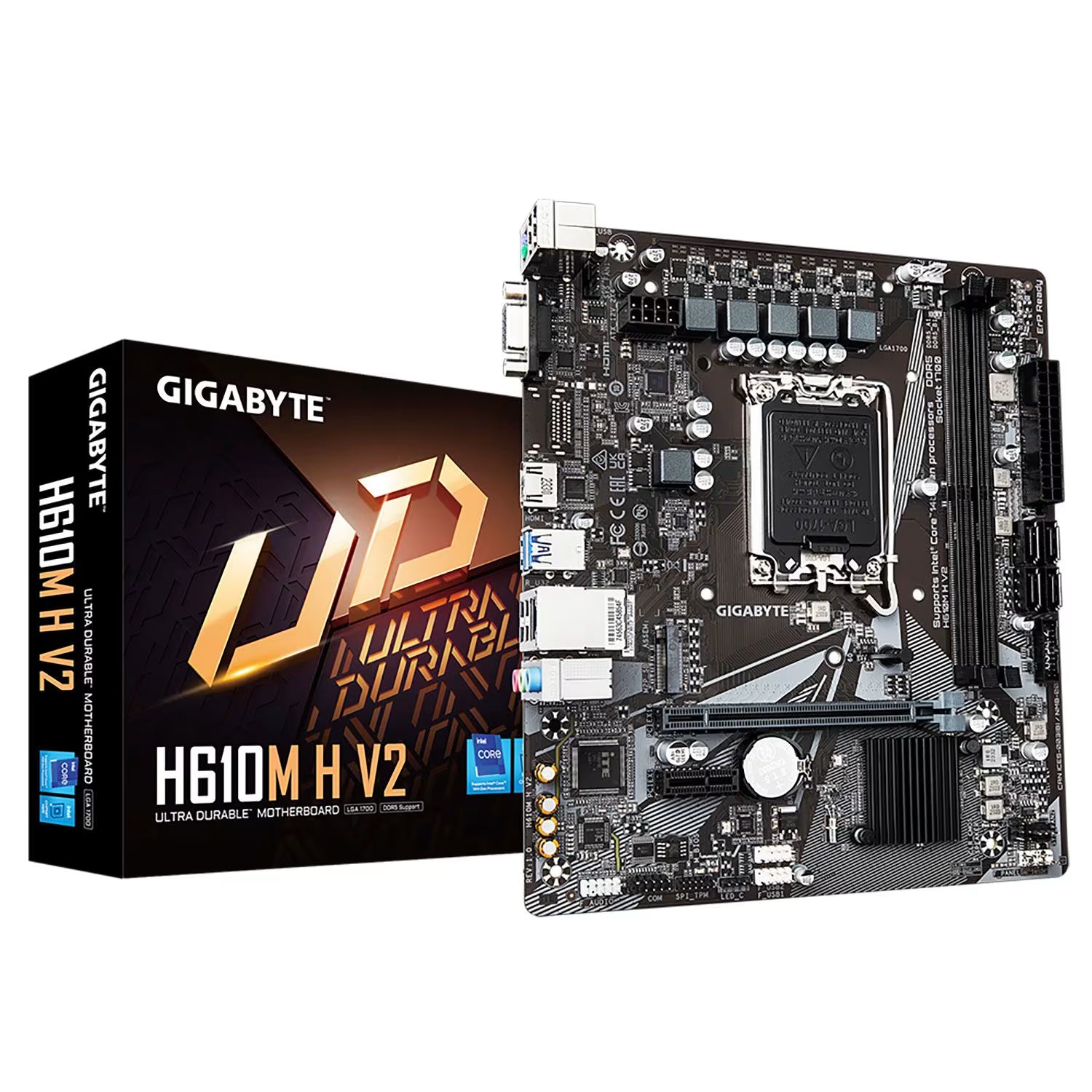 Gigabyte H610M H V2 DDR5 Micro-ATX Motherboard LGA1700