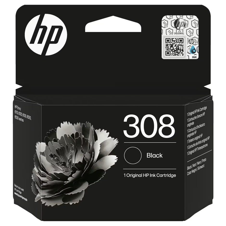 HP 308 Schwarze Tintenpatrone