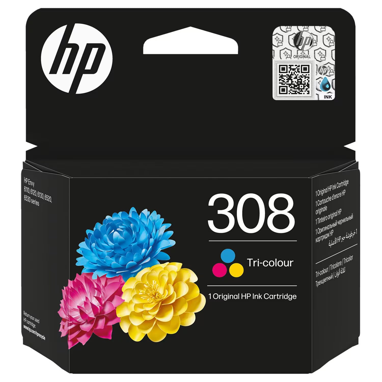 HP 308 Tri-Colour Inkjet Cartridge