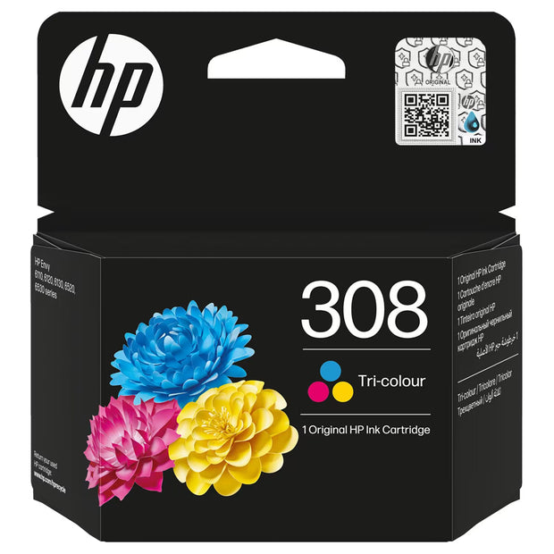 Cartouche d'encre trois couleurs HP 308