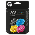 HP 308 Ink Cartridge 2-Pack Black & Tri-Colour