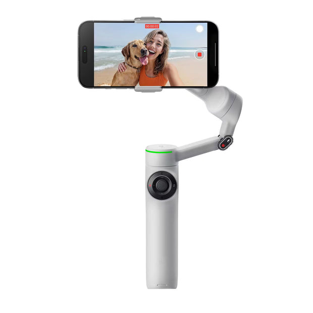 Insta360 Flow 2 Pro AI Smartphone Gimbal Stabilisator Creator Bundle Weiß