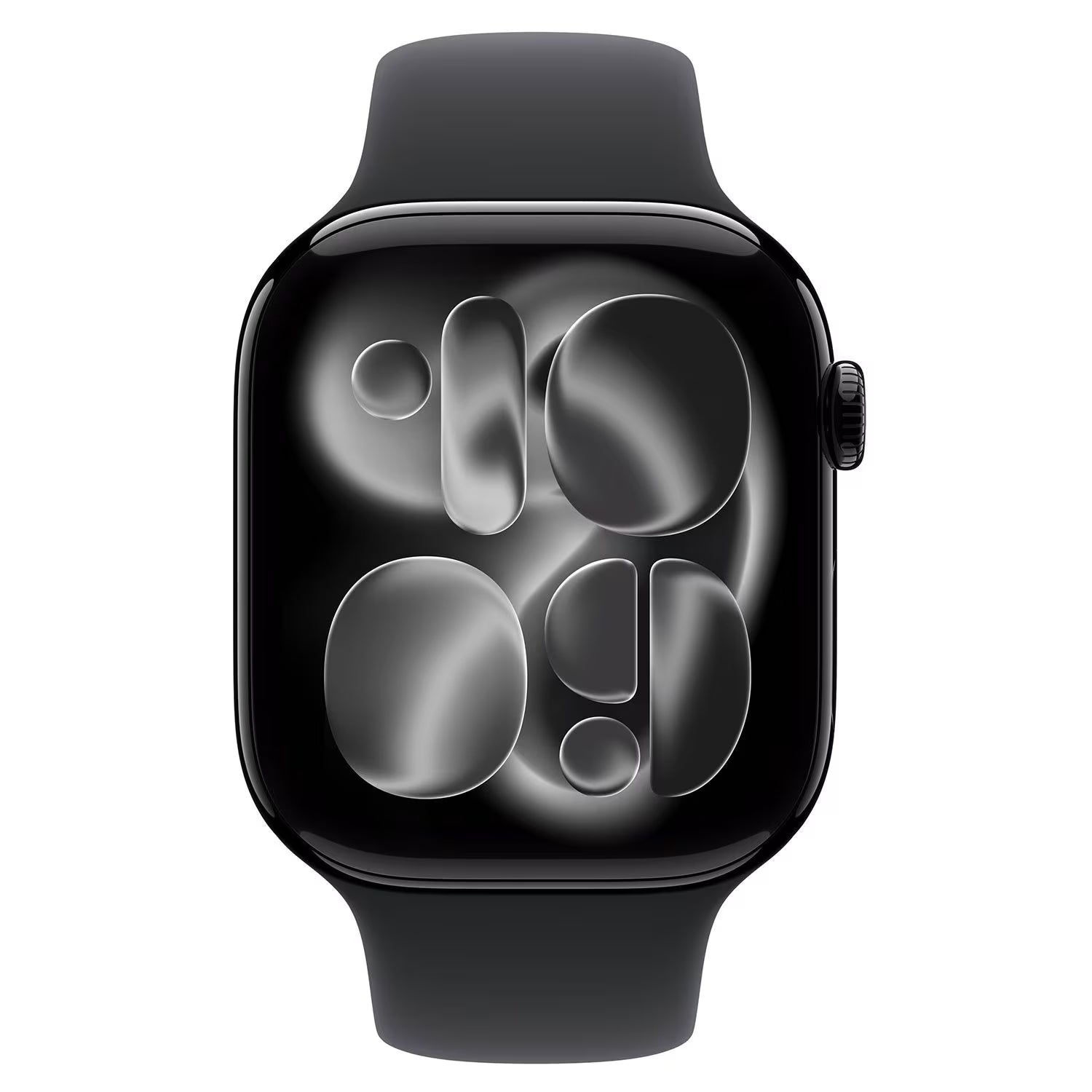 Apple Watch Series 11 GPS 42mm Jet Black Aluminium Schwarzes Sportarmband S/M