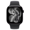 Apple Watch Series 11 GPS 42mm Jet Black Aluminium Schwarzes Sportarmband S/M