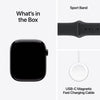 Apple Watch Series 11 GPS 42mm Jet Black Aluminium Schwarzes Sportarmband S/M