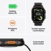 Apple Watch Ultra 3 49mm Black Titanium Case with Black Ocean Band
