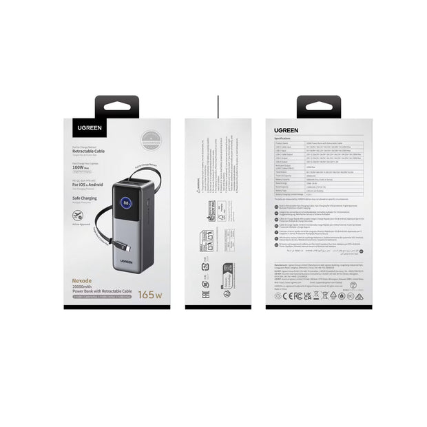 UGREEN PB726 Power Bank 20000mAh 165W PD Fast Charging
